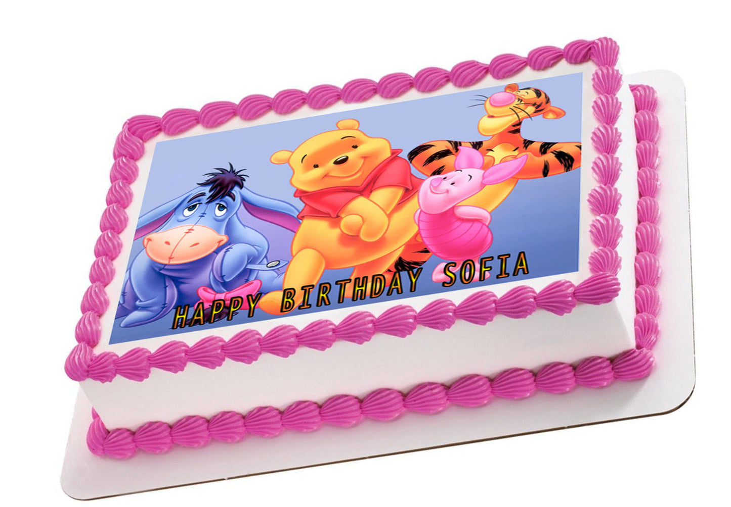 Winnie Pooh (Nr2) - Edible Cake Topper OR Cupcake Topper, Decor