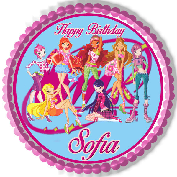 Winx Club - Edible Cake Topper OR Cupcake Topper, Decor