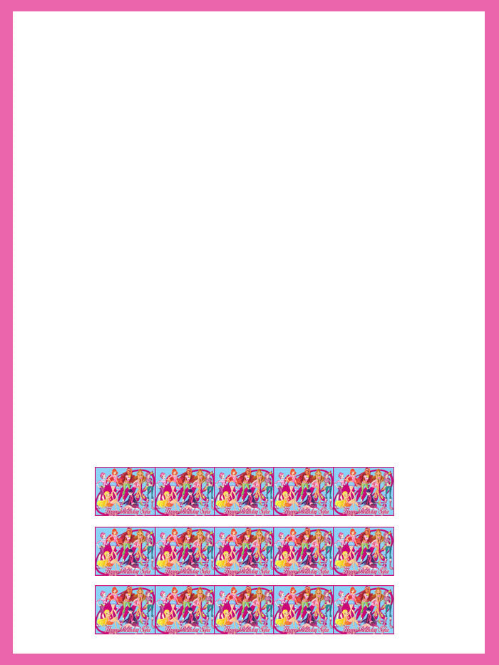 Winx Club - Edible Cake Topper OR Cupcake Topper, Decor