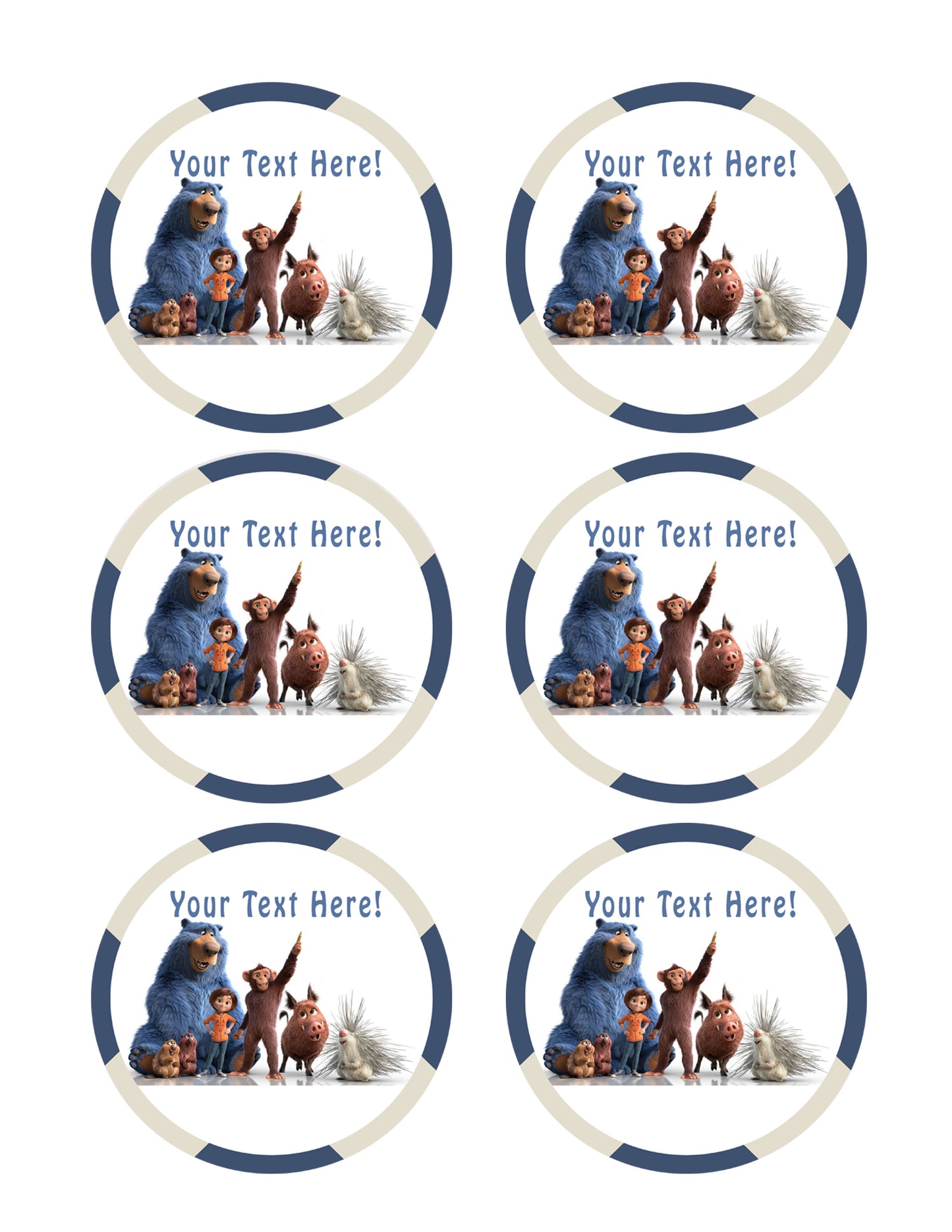 Wonder Park - Edible Cake Topper, Cupcake Toppers, Strips