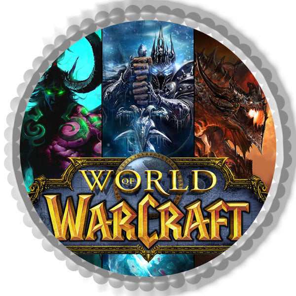 WORLD OF WARCRAFT - Edible Cake Topper OR Cupcake Topper, Decor