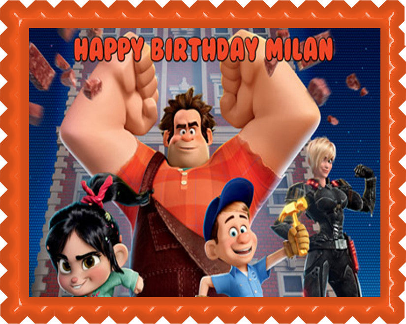 Wreck It Ralph - Edible Cake Topper OR Cupcake Topper, Decor