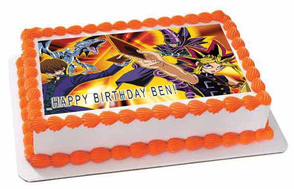 YU GI OH - Edible Cake Topper OR Cupcake Topper, Decor