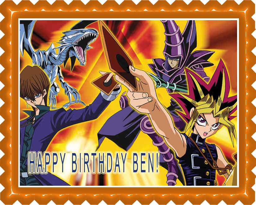 YU GI OH - Edible Cake Topper OR Cupcake Topper, Decor