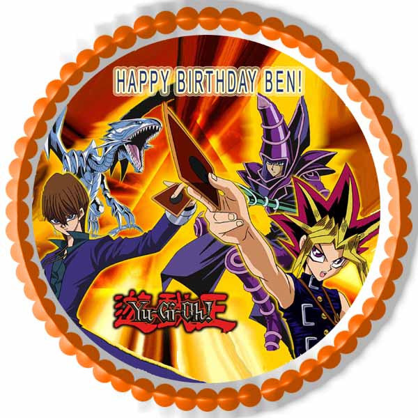 YU GI OH - Edible Cake Topper OR Cupcake Topper, Decor