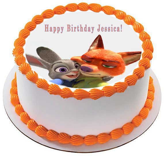 Zootopia (Nr6) - Edible Cake Topper OR Cupcake Topper, Decor