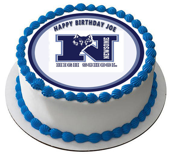 Newsome High School Time Edible Birthday Cake Topper OR Cupcake Topper, Decor - Edible Prints On Cake (Edible Cake &Cupcake Topper)