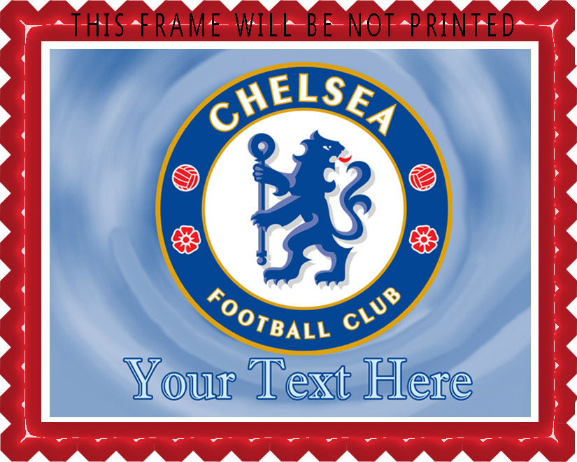 Chelsea Football Club - Edible Cake Topper, Cupcake Toppers, Strips
