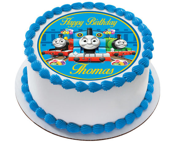 Thomas Train (Nr2) - Edible Cake Topper OR Cupcake Topper, Decor