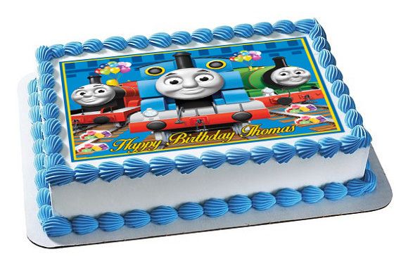 Thomas Train (Nr2) - Edible Cake Topper OR Cupcake Topper, Decor