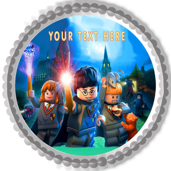 Harry Potter Lego - Edible Cake Topper OR Cupcake Topper, Decor