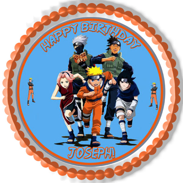 NARUTO (Nr4) - Edible Cake Topper OR Cupcake Topper, Decor