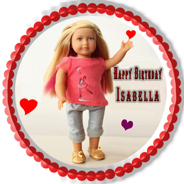 American Girl (Nr1) - Edible Cake Topper, Cupcake Toppers, Strips