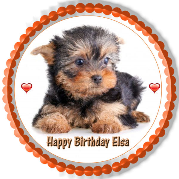 Puppy (Nr2) - Edible Cake Topper OR Cupcake Topper, Decor