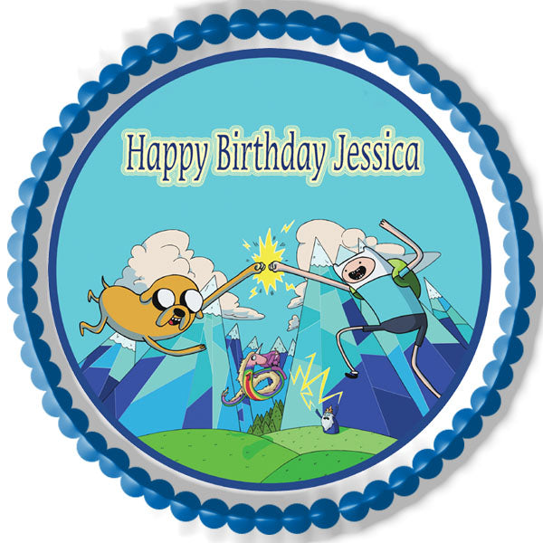 Adventure Time - Edible Cake Topper, Cupcake Toppers, Strips