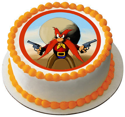 YOSEMITE SAM - Edible Cake Topper OR Cupcake Topper, Decor