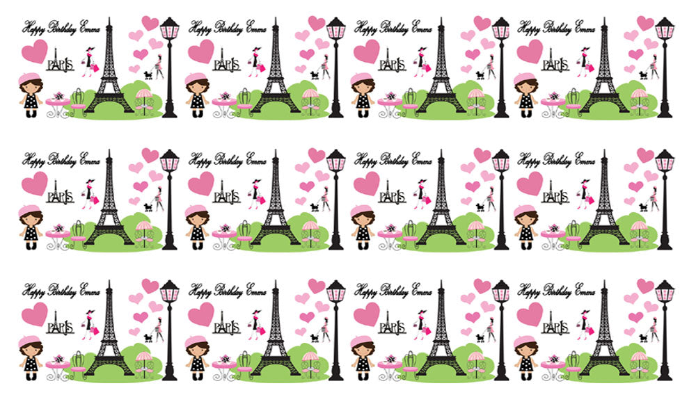 Paris - Edible Cake Topper OR Cupcake Topper, Decor