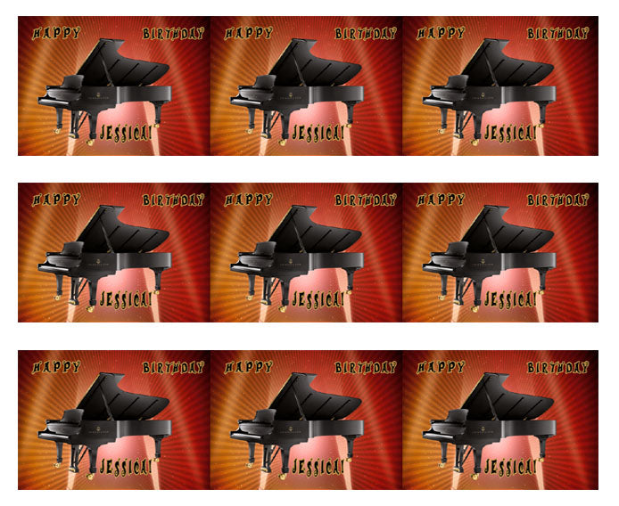 Piano Steinway & Sons - Edible Cake Topper OR Cupcake Topper, Decor