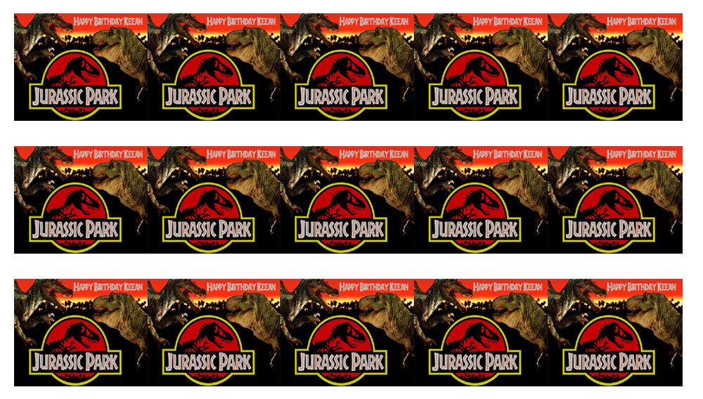 Jurassic Park - Edible Cake Topper OR Cupcake Topper, Decor