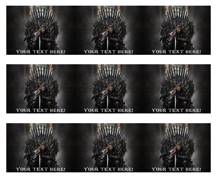 Game of Thrones - Edible Cake Topper, Cupcake Toppers, Strips