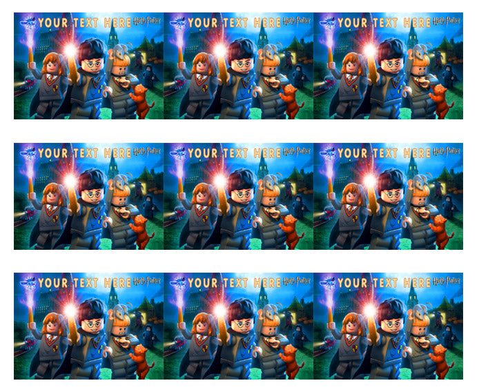 Harry Potter Lego - Edible Cake Topper OR Cupcake Topper, Decor