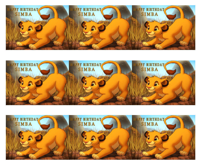 Lion King Simba - Edible Cake Topper OR Cupcake Topper, Decor