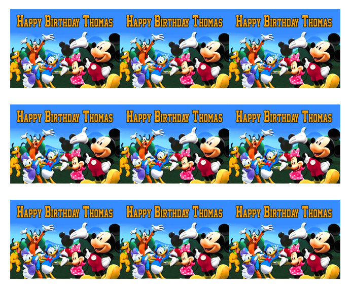 Mickey Mouse Clubhouse (Nr4) - Edible Cake Topper OR Cupcake Topper, Decor