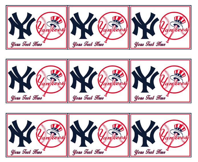 New York Yankees (Nr2) - Edible Cake Topper OR Cupcake Topper, Decor