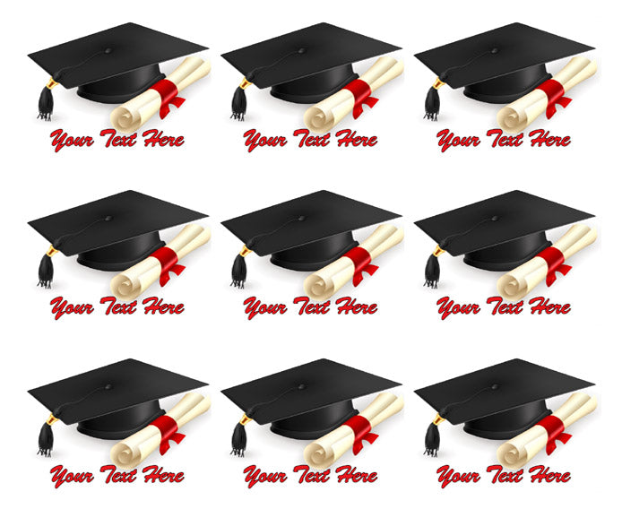 Graduation - Edible Cake Topper OR Cupcake Topper, Decor