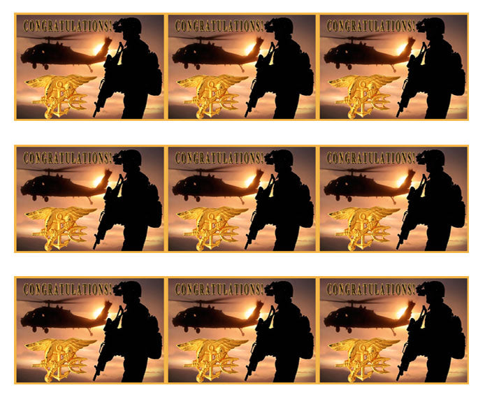 US Navy Seal - Edible Cake Topper OR Cupcake Topper, Decor