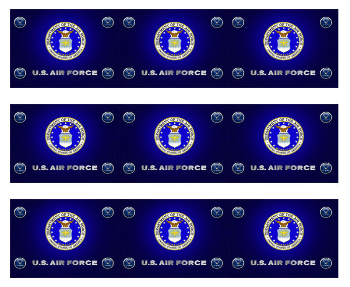 US Air Force - Edible Cake Topper OR Cupcake Topper, Decor