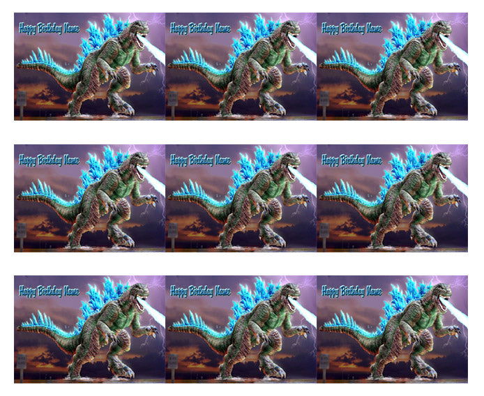 Godzilla - Edible Cake Topper OR Cupcake Topper, Decor