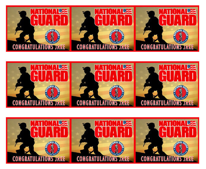 National Guard - Edible Cake Topper OR Cupcake Topper, Decor