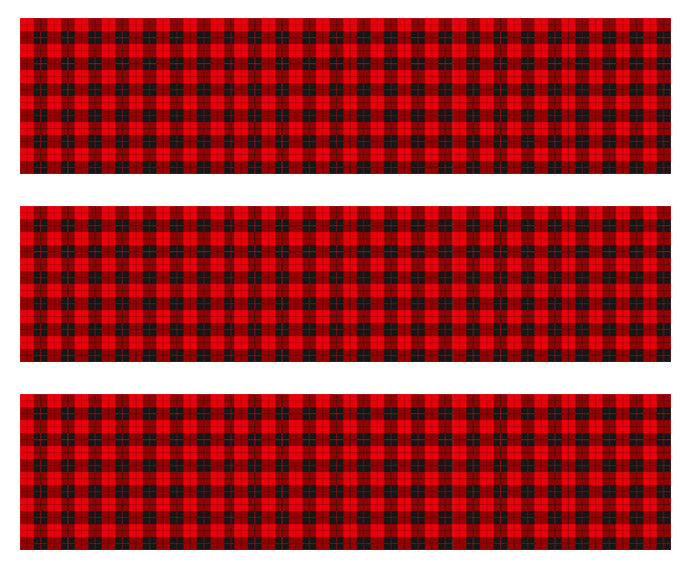 Buffalo Plaid - Edible Cake Topper, Cupcake Toppers, Strips