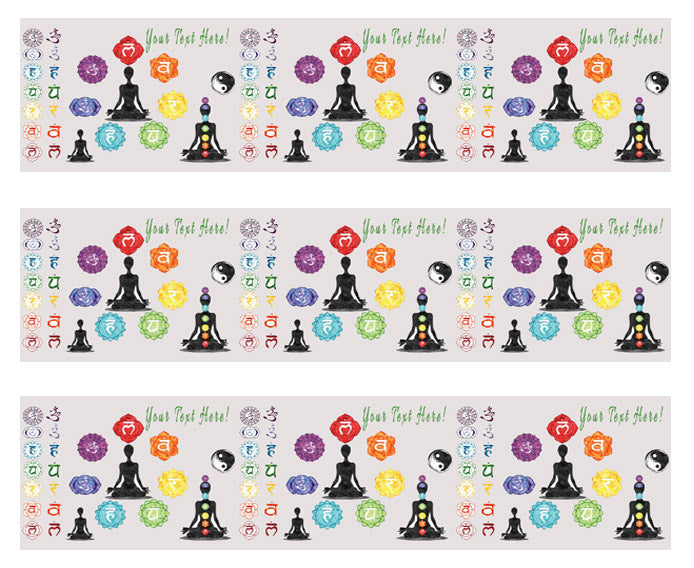Chakra - Edible Cake Topper, Cupcake Toppers, Strips