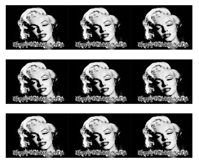 Marilyn Monroe - Edible Cake Topper OR Cupcake Topper, Decor