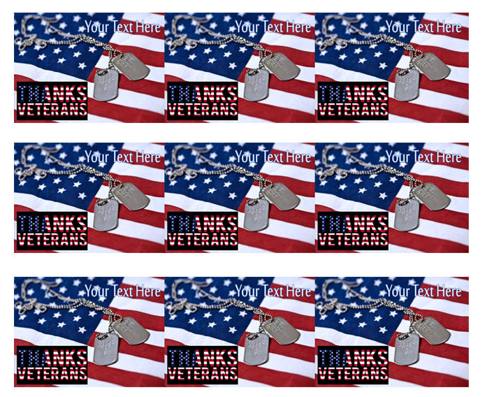 Veterans Day - Edible Birthday Cake Topper OR Cupcake Topper, Decor