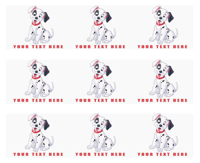 Dalmatian - Edible Cake Topper, Cupcake Toppers, Strips