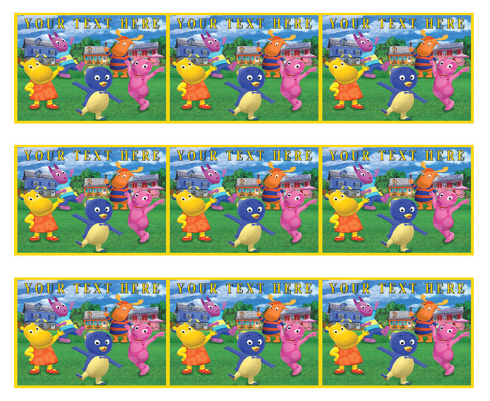 Backyardigans - Edible Cake Topper, Cupcake Toppers, Strips