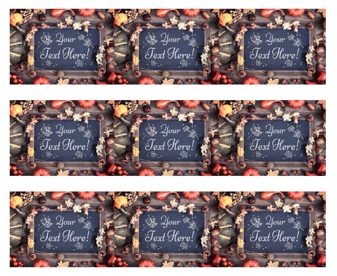 Thanksgiving III - Edible Cake Topper, Cupcake Toppers, Strips