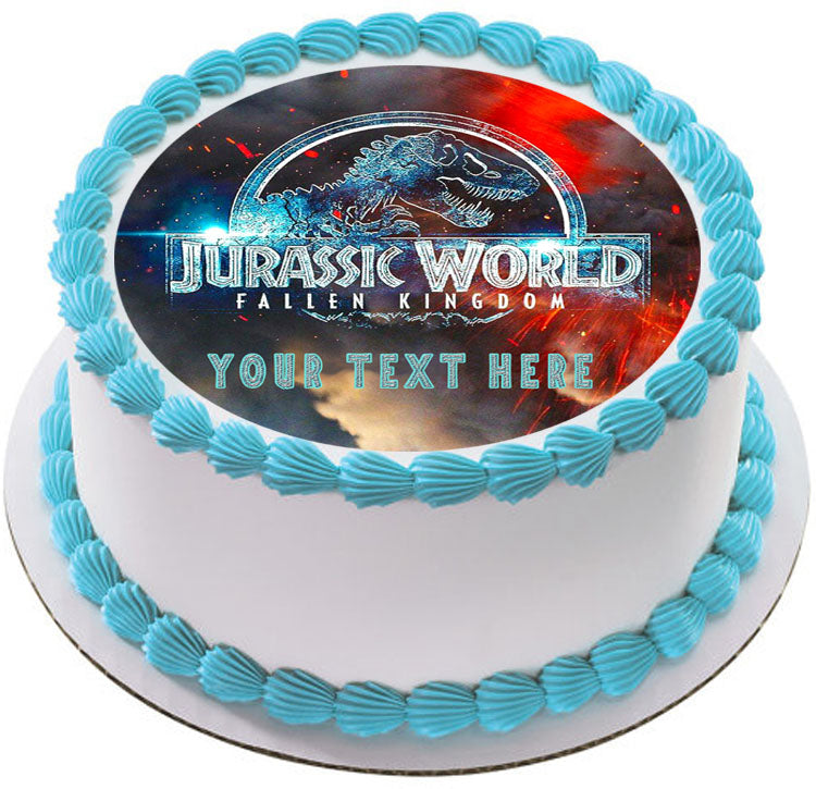 Jurassic World The Fallen Kingdom - Edible Cake Topper, Cupcake Toppers, Strips