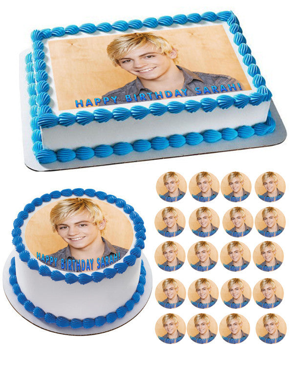 Ross Lynch Edible Birthday Cake Topper OR Cupcake Topper, Decor - Edible Prints On Cake (Edible Cake &Cupcake Topper)