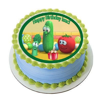 VEGGIE TALES Characters (Nr7) - Edible Cake Topper OR Cupcake Topper, Decor