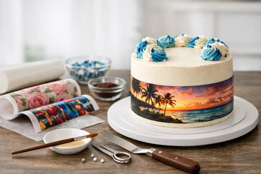 How to Use Cake Image Strips on Any Cake