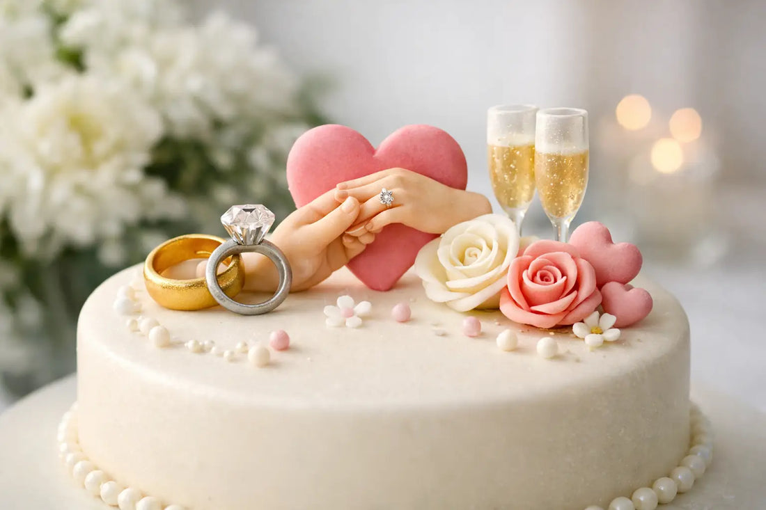 Engagement Cake Topper Edible Ideas