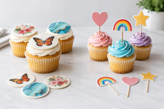 Edible Cupcake Discs vs Paper Toppers Compared