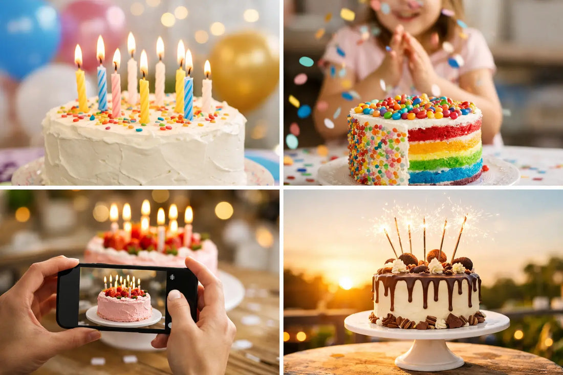 12 Easy Birthday Cake Photo Ideas That Shine