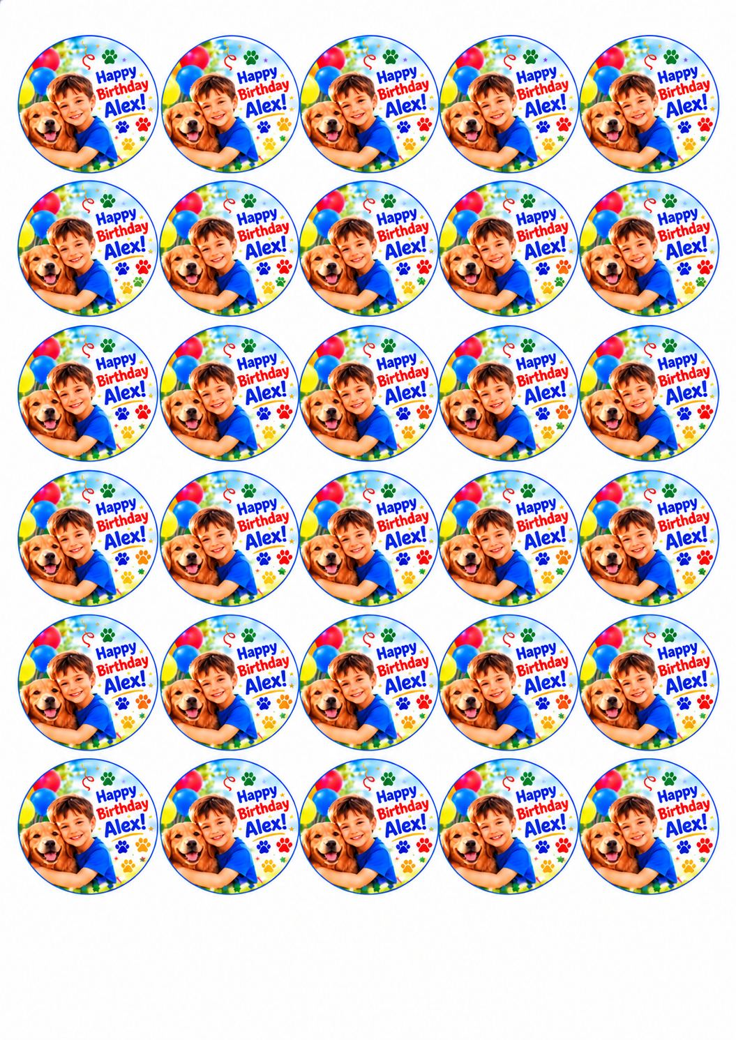 Custom Edible Cake or Cupcake Topper with own picture: Create Your Special Event with Custom Edible Image Toppers - Upload Photos for Unique, Stylish Designs on Rectangular, Round Cakes or Cupcake