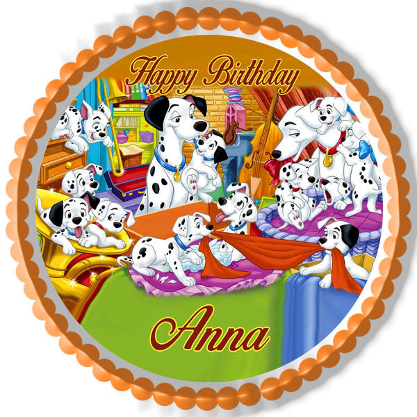 101 DALMATIANS - Edible Cake Topper, Cupcake Toppers, Strips