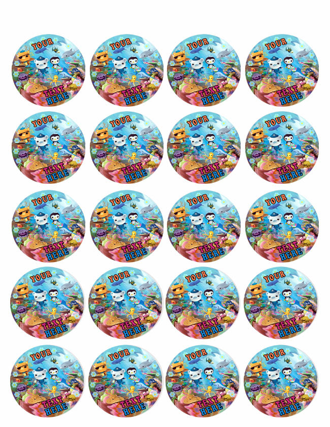 OCTONAUTS (Nr3) - Edible Cake Topper OR Cupcake Topper, Decor